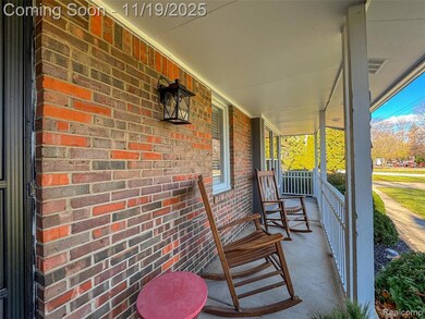 View of front covered porch