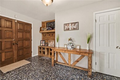 Spacious entryway.