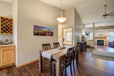Informal Dining Area with Bar Area