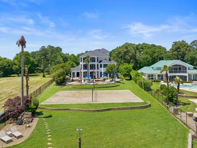 Volleyball court and lots of green space