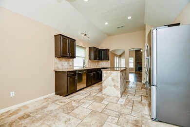 A view of the kitchen from the breakfast room
