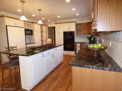 Ah, the kitchen!  So much space, all hardwood floo