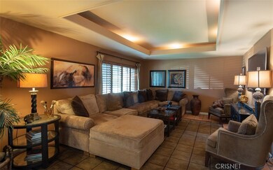 Family room...beautiful lighted ceiling