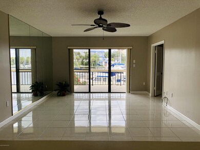 Living/dining room view of harbor
