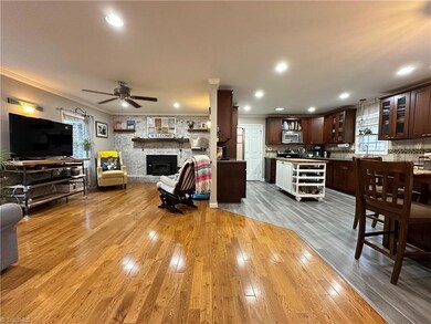 Semi-open kitchen & living space