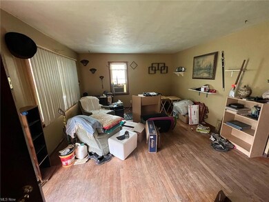 Living room with light hardwood floors