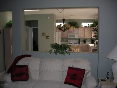 Living room towards kitchen