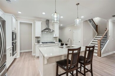 Center Island with room for seating.