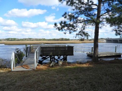 View of dock on Rantowles Creek