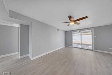 Great Room with sliding doors to the backyard