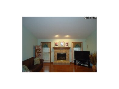 The double doors lead to the deck and centered by 