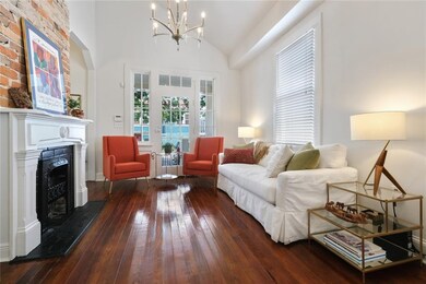 Original exposed brick fireplace brings elegance t