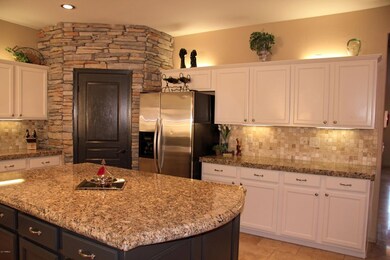 Cordia Kitchen with stone accents