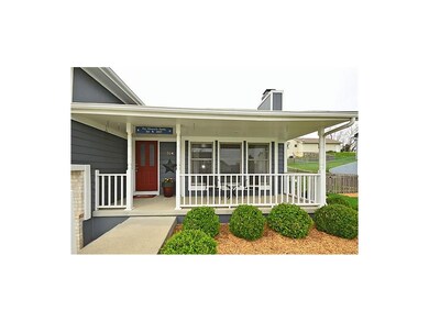 Large front porch and room for seating