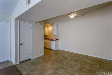 Separate, spacious dining area with ceiling fan