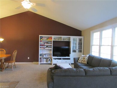 Vaulted Ceiling in the L Shaped Living/Dining Room Combination