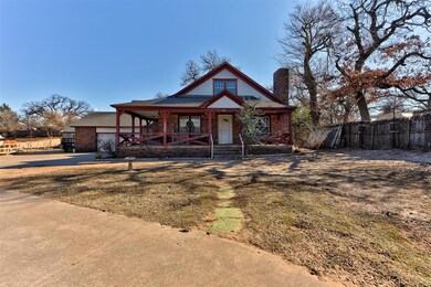View of front of house featuring covered porch and