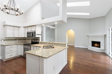 Kitchen, overlooking family room