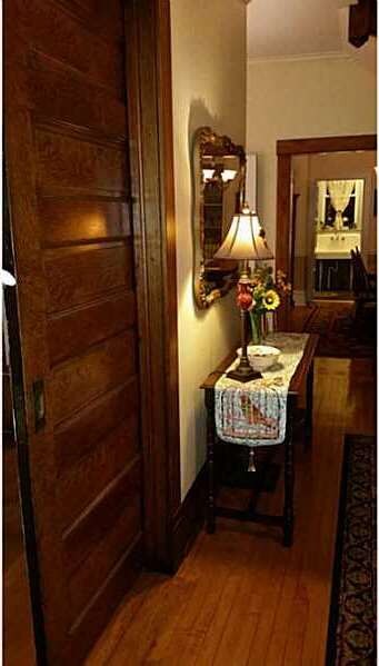 Entry/Foyer. Pocket doors to the living room