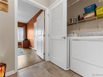 Clothes washing area featuring laundry area, washe
