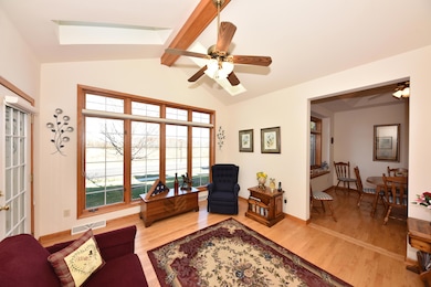View from Sunroom to Dining Room