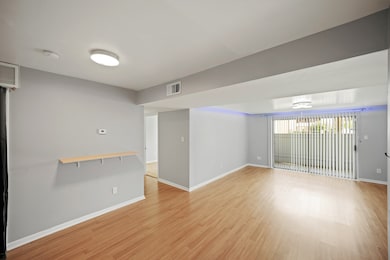 Beautiful ceiling with wood-like flooring create t