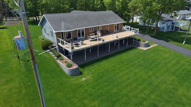 Front Yard with Spacious 60x16 Deck & Patio