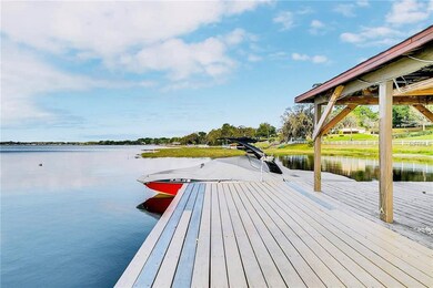 Covered dock & wood deck