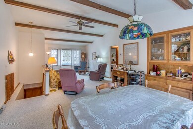 View from dining area to front of house