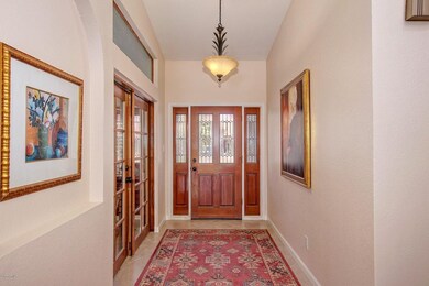 Front door with 5th bed office on left