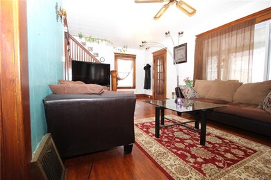 View of living area from dining room door.