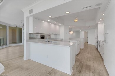 Kitchen with multiple seating options