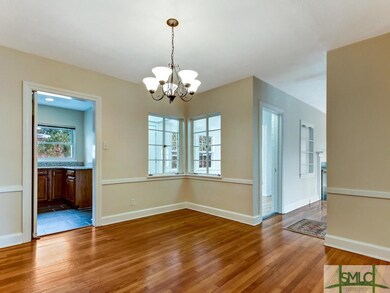 The formal dining room is perfect for hosting both