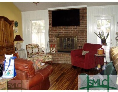 Exterior Front. Living Room with fireplace