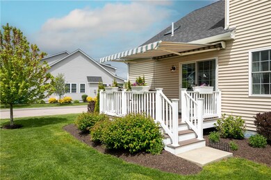 View of Private Back Deck with Awning
