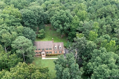 A stunning aerial view of the property