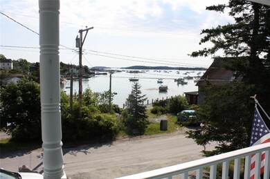 Summer time view from the covered porch.
