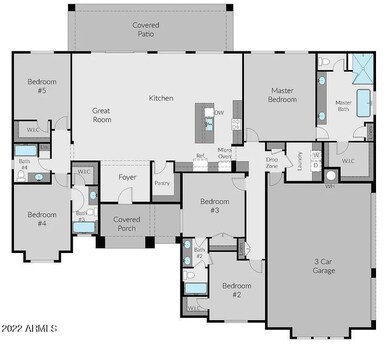 3043 5 Bed Floor Plan