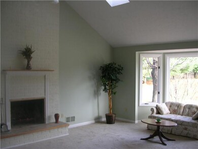 Exterior Front Great Room with cathedral ceiling a