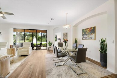 Dining space featuring light wood finished floors and baseboards