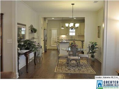Family room on front of house, view through dining