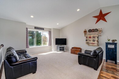 Cozy living room with lots of natural light.