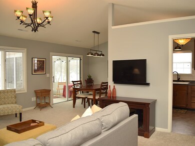 Newly Painted, New light fixtures, Vaulted Ceiling