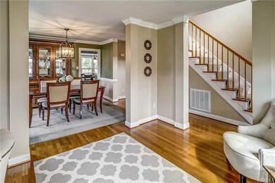 Drywall columns dress up the oversized opening fro