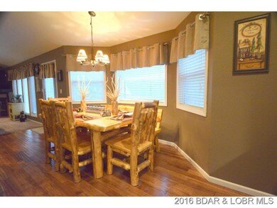 Bay window in kitchen area