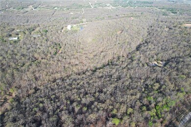 Drone / aerial view featuring a wooded view