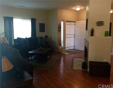 Living room with fireplace