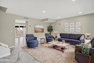 Virtual Family Room Staging