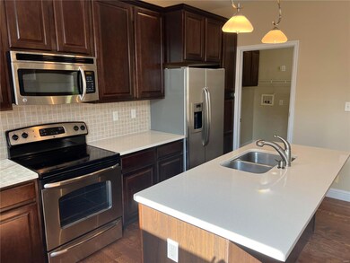 Solid surface counters.stainless appliances incl. 