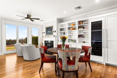 Living room with Miele wine refrigerator and Miele